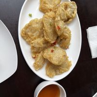 King oyster mushrooms   at Zhu's Vegan Kitchen in Arlington