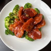 General tso soy protein  at Zhu's Vegan Kitchen in Arlington