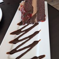 Chocolate cake at Zhu's Vegan Kitchen in Arlington