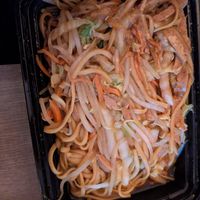 Seitan lo mein at Zhu's Vegan Kitchen in Arlington