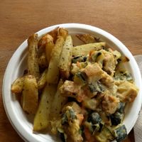 Two choices plate at Radicetonda - Piazza Buozzi in Milan