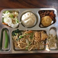 Vegan buffet  at Vegetarian 1000 in Phnom Penh