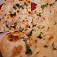 Garlic Nan at Veg World India in Barcelona