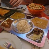 Thali for 1 at Veg World India in Barcelona