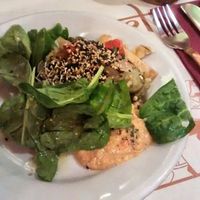 Cold buffet at Veg World India in Barcelona