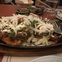 Patata rellena de carne vegana  at Veg World India in Barcelona