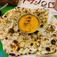 Hummus  at Veg World India in Barcelona