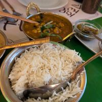 Chana massala at Veg World India in Barcelona