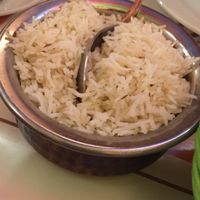 white rice at Veg World India in Barcelona