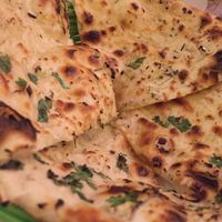garlic bread at Veg World India in Barcelona