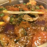 Veg jalfrezi at Veg World India in Barcelona