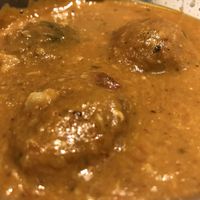 Spinach meat balls  at Veg World India in Barcelona