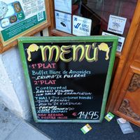 Menu of the day at Veg World India in Barcelona