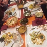 Full table  at Veg World India in Barcelona