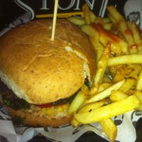 Seitan burger at BrewDog in Manchester
