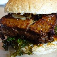 Seitan burger at BrewDog in Manchester