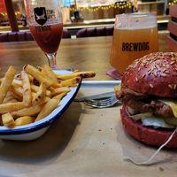 Plant powered patriot at BrewDog in Manchester