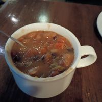 Cup vegan chili at Firefly in Charlottesville