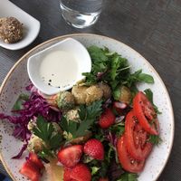 summer salad at Open New Doors in Gothenburg