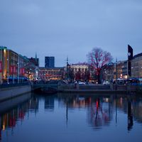 The view from the bridge where Open New doors is situated. at Open New Doors in Gothenburg