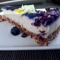 coconut cheese cake  at Open New Doors in Gothenburg