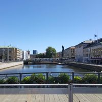 View from our table at Open New Doors in Gothenburg