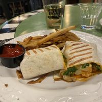 Buffalo Cauliflower wings in a wrap  at MoonShadow in Mchenry
