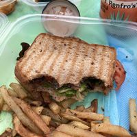 Quinoa black bean burger at MoonShadow in Mchenry