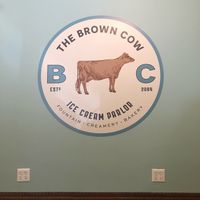   at Brown Cow Ice Cream Parlor in Forest Park