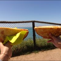 Vegan pizza at 100% Bio in Rome