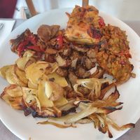 Vegan buffet at 100% Bio in Rome