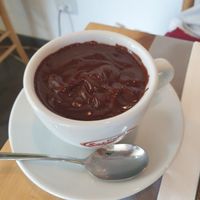Hot chocolate at 100% Bio in Rome