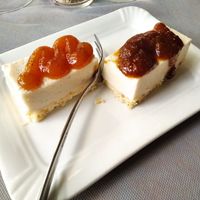 Semifreddo di mandorla con marmellata di pere e di fichi rispettivamente at 100% Bio in Rome