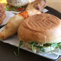 Tofu sandwich at 100% Bio in Rome