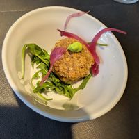 Arancini on the house at 100% Bio in Rome