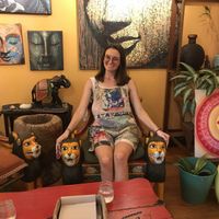 cool chairs! at Life Alive Organic Cafe in Lowell