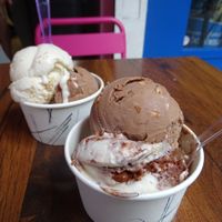 Ice Creams - Speculoos and Chocolate, Nuts and Tiramisu at Las Vegans in Paris