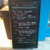 Menu at Las Vegans in Paris