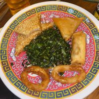 Mixed starters at Peaches Restaurant in Newcastle-under-lyme