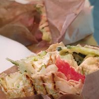 Very delicious wraps at Green 13 - Besarabsky Market in Kyiv