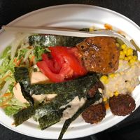 Buddha bowl at Green 13 - Besarabsky Market in Kyiv