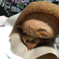 Veg “Bacon” Burger  at Green 13 - Besarabsky Market in Kyiv