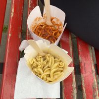 Two default vegan options   at Dal Moro's Fresh Pasta To Go in Venice