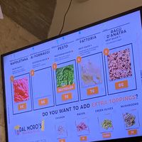 Pasta sauce choices one vegan  at Dal Moro's Fresh Pasta To Go in Venice