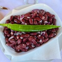 Beans with onion at Casa Veche in Sighetu Marmatiei