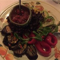 Fried vegetables appetizer at Vatra Neamului in Chisinau