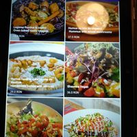 Vegan menú at Aubergine in Bucharest