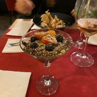 Mousse au chocolat at Aubergine in Bucharest