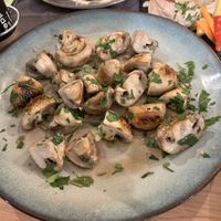 Garlic mushrooms   at Aubergine in Bucharest