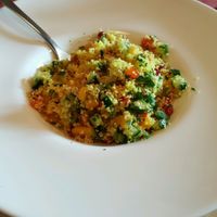 Cuscus salad at Aubergine in Bucharest